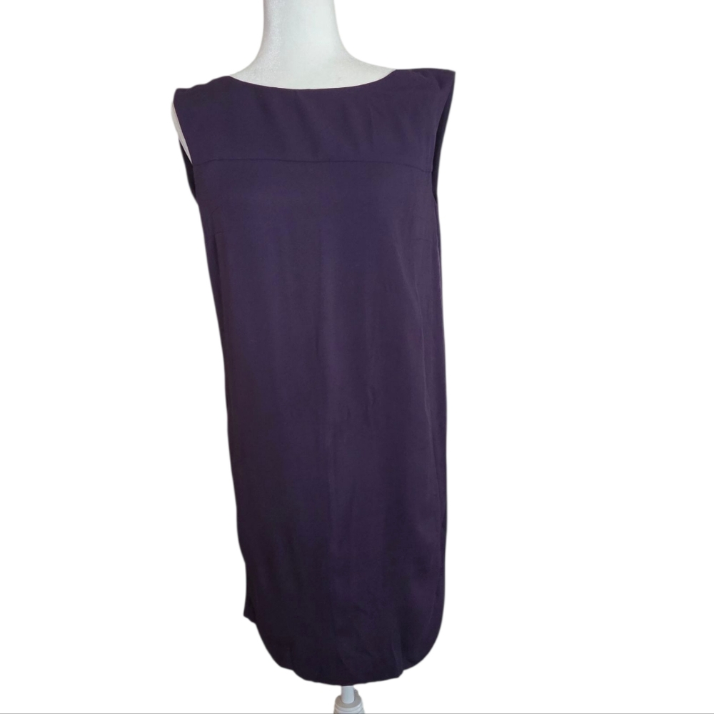 COS Purple Shift Dress with Open Back